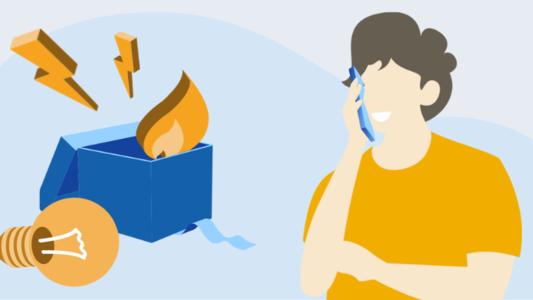 Mann meldet Strom und Gas am Telefon ab