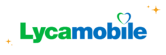 Lycamobile Logo mit Sternchen
